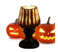 Porta di di Halloween - per zucche in ceramica | di -, supporto per in resina | Decorazioni artigianali vintage Candlestick, Ornamento del desktop per il ta