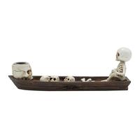 Porta di incenso del cranio Halloween Incenso Burner Spot Spethey Cashing Halloween Regali per gli amici, no