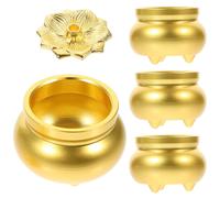 Porta di incenso in ottone da 4 pezzi Porta di incenso Porta del bruciatore