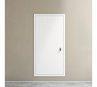 Porta Di Ispezione, Da Aprire In Robusto Acciaio Zincato,sportello Impermeabile Con Serratura - Contatori, Tubi, Applic(White,60x65cm)