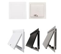 Porta di ispezione, facile da installare, in metallo, copertura per ispezione elettrica e idraulica, per uso domestico e commerciale (bianco, 55 x 60 cm)