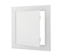 Porta di ispezione in ABS, 100 x 100 mm, pannello di accesso per parete e soffitto, con copertura bianca decorativa, facile accesso a impianti idraulici ed elettrici, per uso domestico o commerciale