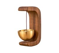 Porta Di Legno - Coppa Ad Ingresso Magnetico, Sospeso A Forma Di C, Avviso Di Porta Classico, Campana Decorativa Interna, Negozianti Di Campanelli Vintage Leggeri | Sottili Suoni Eleganti Per Il Frigo