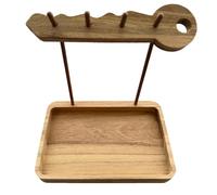 Porta di legno rustico per l'ingresso | Rack a a parete con vassoio e ganci | Organizzatore decorativo per chiavi, posta, occhiali da sole, gioielli e piccoli oggetti | Scaffale di
