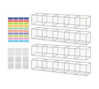 Porta di paglia - Distribuzione adesiva acrilico da 9,5 pollici per l'organizzazione del bancone della cucina, sterzo riutilizzabile con la pagna di paglia con le bacchette, mescolando l'asta per mate