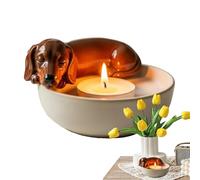 Porta Di Per Le Luci Del Tè - CandeleDi Tè Per Cani | Cucciolo Di Tealight Table Candeles Stand | Ornamenti Di Figurina Per Animali Domestici | Arredamento Romantico A Candelabello Per La Fatt