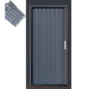 Porta di piegatura della fisarmonica di alluminio con l'hardware della pista superiore, larghezza personalizzabile per gli spazi interni dell'ufficio domestico