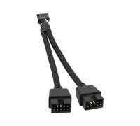 Porta di prolunga da 9 pin a doppio pin, cavo di estensione USB 2.0 splitter 9 perni, forniture di connessione di stabilità forte per case, uffici, scuole e Internet cafes