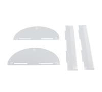 Porta di prolunga per capelli staccabile per la mane di estensione per estensione per i capelli manette per estensione management hotel ACRYLIC 4pcs (Trasparente)