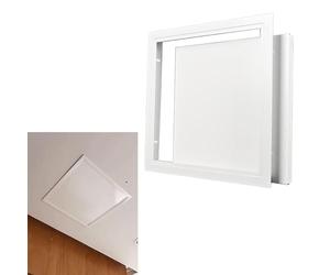 Porta di revisione del portello ispezione, porta accesso pannello della soffitta Dimensioni multiple in alluminio Botola da soffitto nascosta con cerniera superiore(150x150mm)
