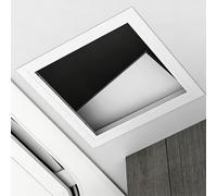 Porta di revisione for portello ispezione, pannello accesso for soffitta a soffitto in lega alluminio, dimensioni multiple, quadrato 15-50 cm(White,35 * 35cm)