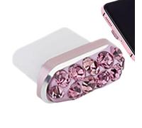 Porta di Ricarica di Tipo C Plug di Polvere - Copertina di di Strass | Protettore a Prova di Polvere per la Maggior Parte dei telefoni, Tablet per Smartphone per Tappi Scintillanti