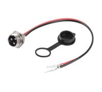 Porta di ricarica per scooter elettrico - Spina impermeabile a 3 poli | Presa antipolvere per scooter a batteria, spina di ricarica, adattatore con sedile sicuro per scooter elettrici, e-bike, veicoli