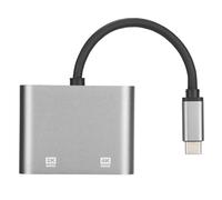 Porta di ricarica USB-C Power Delivery, dock portatile con funzionalità plug and play per la didattica online e l'ufficio domestico, ideale per una