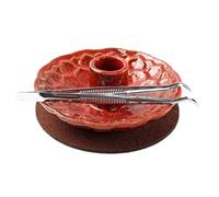Porta Di Salvia Per Bruciare - Ciotola Durevole In Ceramica Resistente Al Calore, Cattura Di Cenere Liscia Con Ampia Base, Strumento Rituale Di Pulizia Perfetta Per La Meditazione Che Smudica La Guari