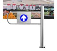 Porta Di Sicurezza A Battente Unidirezionale In Acciaio Inossidabile,Cancello Girevole Per Ingresso Supermercato,Per Supermercati,Negozi Al Dettaglio E Magazzini(60x100cm (23.6x39.4in))
