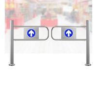 Porta di sicurezza caricata a molla resistente, portone pedonale manuale del metallo del singolo percorso di 90° per i supermercati e le passerelle della fabbrica e la soluzione affidabile di accesso