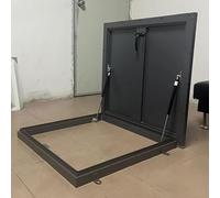 Porta di sicurezza dello sfiato del tetto del ferro ricoperto della polvere di alluminio, coperchio di accesso della soffitta di sollevamento verso l'alto con il puntone di scossa del gas & la