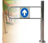 Porta di Sicurezza per Ingresso Mercato, 50 60 70 80 90 100 cm, Porta Automatica unidirezionale per passaggi/corridoi/ingressi, Adatta per biblioteche, Negozi, Centri Commerciali e ingressi/