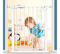 Porta Di Sicurezza Porta Di Sicurezza Pratica Porta in Metallo Porta Di Sicurezza Montata a Pressione con Funzione Aperta Smart Stay Ideale per Bambini e Animali Domestici/A+10Cm