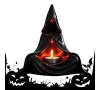 Porta Di Spettrali Di Tealight - Figurina Con Cappuccio Inquietante, Scultura Di Lanterna Di Tealight | Statue Di Mantello Senza Volto, Lanterna Da Comodino Gotico, Accento Per La Stanza Infes