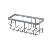 Porta di sponge in acciaio inossidabile Caddy for la spazzola for piatti a spugna (argento)