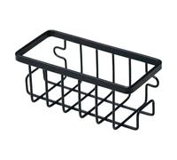 Porta di sponge in acciaio inossidabile Caddy for la spazzola for piatti a spugna (nero)