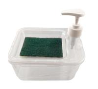 Porta di spugna del distributore - 8 pollici 2 in 1 organizzatore, caddy spugna del sapone per multifunzionale, distributore di sapone liquido a prova di perdita di lunga durata | Adatto al set