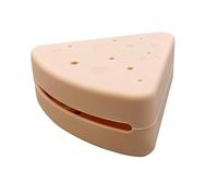 Porta di spugna per trucco - Container trasparente per custodia, scatola di viaggio portatile | Organizzatore cosmetico protettivo con guscio resistente alla polvere per la cura del boccone triangolar