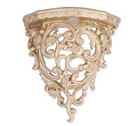 Porta di stoccaggio appeso a parete Vintage European Hollow Style Scaffale a parete Montate Praticolo per decorazioni per la casa soggiorno Materiale in resina 25x25x15 cm