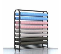 Porta di stoccaggio in Tessuto Tessile di Grandi Dimensioni, Supporto per organizzatore in Acciaio Pesante Mobile Commerciale per Spool in Vinile/Auto a Colori per Cambio Pellicola/tovaglie/Wrapper,