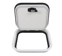 Porta di stoccaggio RV con serratura, Lega di alluminio a montaggio superficiale, Porta quadrata per bagagli RV per rimorchio da viaggio per camper