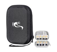 Porta di stoccaggio sacchetto con cerniera portatile impermeabile con canne sax intagliata in rete che trasportano scatola di conservazione for canali di clarinetto sassofono (nero)