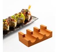 Porta di sushi in legno che serve vassoio per il ristorante da centro da