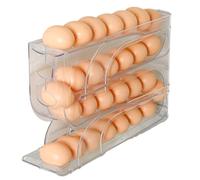 Porta di uova a 4 livelli - Raccumi di conservazione delle uova | Organizzatore a rotolamento automatico per OVA fresco, frigorifero a 4 livelli di container, 2024 Nuovo distributore automatico