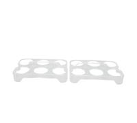 Porta di uova Pesca di contenitore in plastica trasparente durevole 12 slot totali per frigorifero cucina cucina dispensa da campeggio 2 pezzi 14,8x9,7x2,5 cm