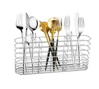 Porta di utensili - Drainatore di posate da 20 cm di posate, supporto per po-sate - 304 Organizzatore in acciaio inossidabile con drenaggio, mantiene asciutti le po-sate, ideali per cucina, buff