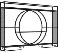 Porta di Vino a Parete Moderna con Luce LED a LED, Ripiani galleggianti, scaffale per Bottiglia di liquori da Bar con Supporto in Vetro di Vino sospeso, per Cucina, Soggiorno, casa, caffè, n