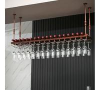 Porta di vino per caffè sospeso, porta in metallo elegante scaffale a soffitto, rastrelliere sospese, portabottiglie da bar moderna, porta in vetro da bottiglia da vino montato a parete, ESPOSITORE