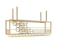 Porta di vino sospeso con supporto in vetro, porta d'ingresso montato a soffitto, organizzatore di bottiglie di vino, ripiani galleggianti, scaffale a barra da parete, portaoggetti per la casa da