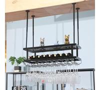 Porta di viti vinicoli da asino a controsoffitto, portabottiglie per vino a sospensione moderna, bottiglie di vino che esprimono scaffale di stoccaggio, supporto per vino galleggianti commerciali,