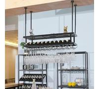 Porta di viti vinicoli da asino a controsoffitto, portabottiglie per vino a sospensione moderna, bottiglie di vino che esprimono scaffale di stoccaggio, supporto per vino galleggianti commerciali,