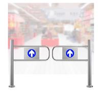 Porta d'ingresso a Doppia Azione per supermercati, Alta 100 cm, barriera unidirezionale a Spinta per corridoi, Sostituzione Ideale per la Sicurezza e la praticità dei PAS