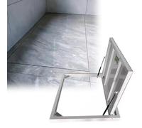 Porta d'ingresso invisibile per cantina piastrellata per fuga di emergenza, con ventosa, maniglie e copertura personalizzata per cantina da incasso (101,6 x 50,8 cm) per accesso al Crawl Space