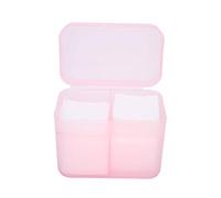 Porta Dischetti di Cotone, Dispenser per Dischetti di Cotone Dischetto per Rimozione Smalto per Unghie Porta Organizer Contenitore Custodia con 2 Griglie Scatola Portaoggetti per