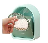 Porta dischetto di cotone per trucco, supporto portatile per cotton fioc,Custodia organizer trasparente antipolvere per cosmetici - Scatola per trucchi a parete, porta cancelleria multifunzionale per