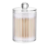 Porta dischetto di cotone - Scatola per filo interdentale antigroviglio, per cosmetici trasparente per carichi pesanti, per sale da bagno resistente all'acqua,