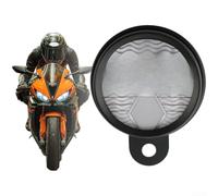 Porta disco fiscale per moto, in acciaio inox da 87 mm, etichetta impermeabile per documenti, protezione antiruggine, meccanismo di chiusura sicuro, montaggio per motociclisti (nero)