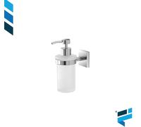 Porta dispenser in acciaio cromato e vetro linea Easy FERIDRAS 959007