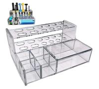 Porta dispenser per micro applicatore, organizer per compositi, supporto per accessori per siringhe in resina, organizer trasparente per dispenser per applicatori per accessori per siringhe in compos